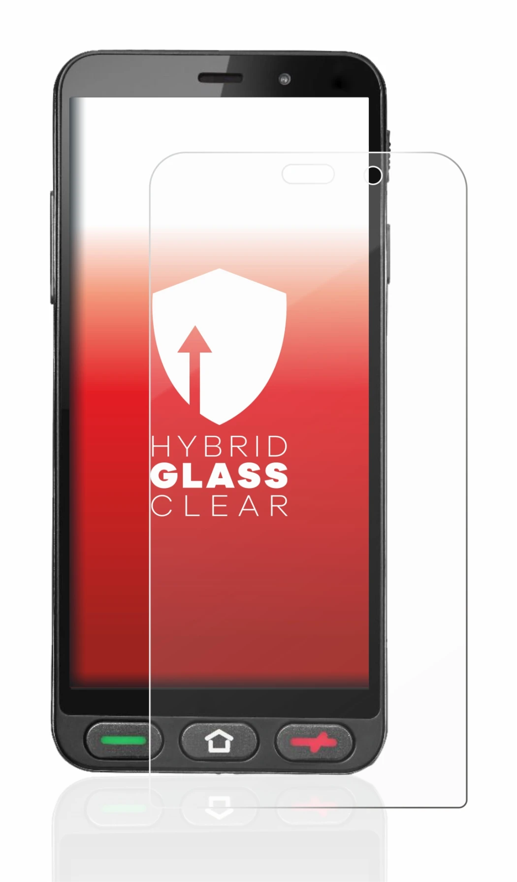 Abbildung des Geräts Brondi Amico S Nero mit einer Vielzahl des Displayschutzes.