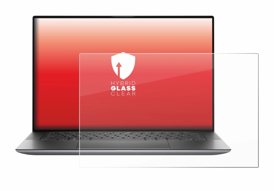 Abbildung des Geräts Dell Precision 5560 mit einer Vielzahl des Displayschutzes.