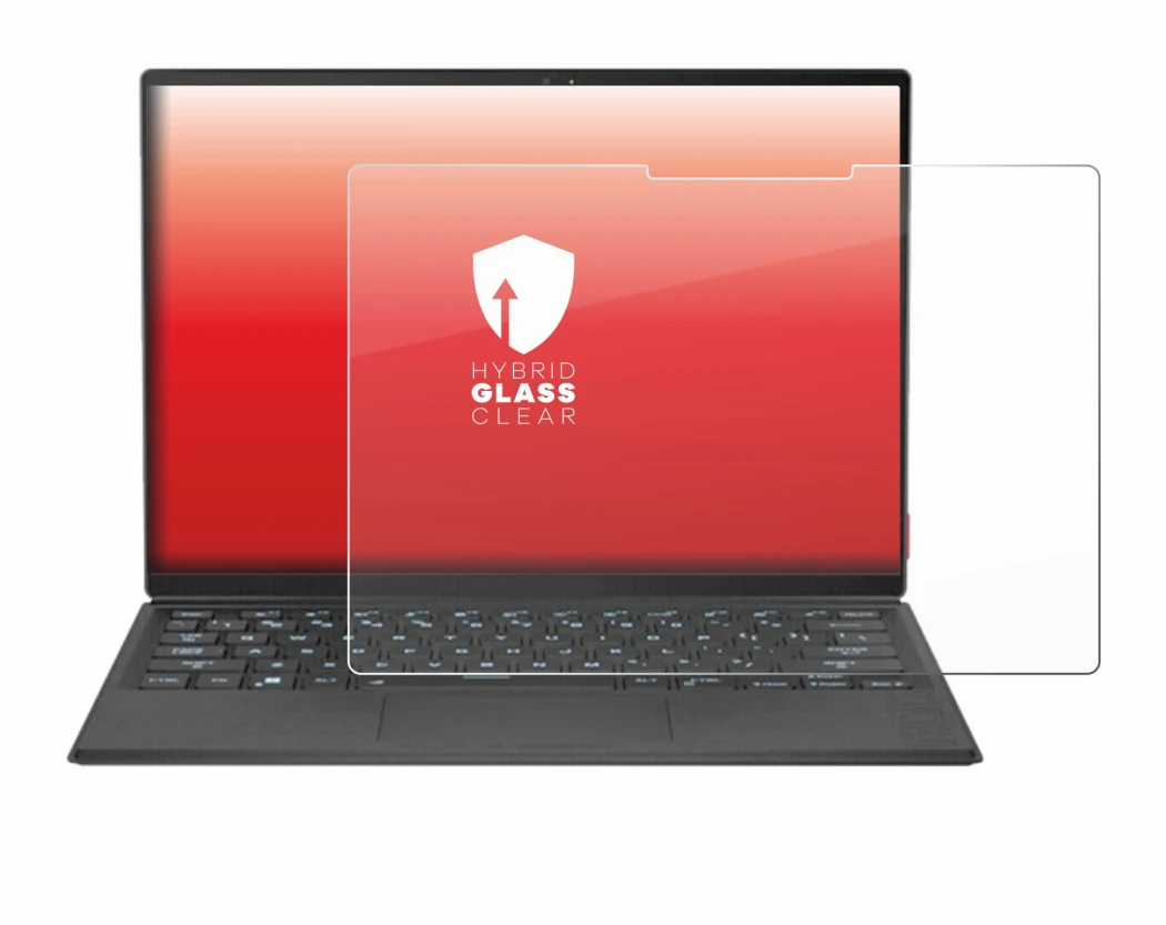 Abbildung des Geräts ASUS Rog Flow Z13 2022 mit einer Vielzahl des Displayschutzes.