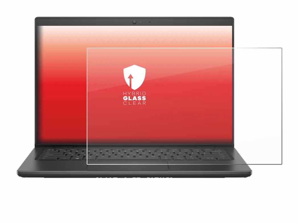 Abbildung des Geräts Dell Latitude 3420 mit einer Vielzahl des Displayschutzes.