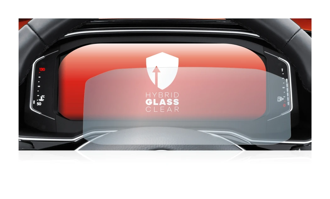 Abbildung des Geräts Volkswagen Tiguan 2021 Digital Cockpit Pro mit einer Vielzahl des Displayschutzes.