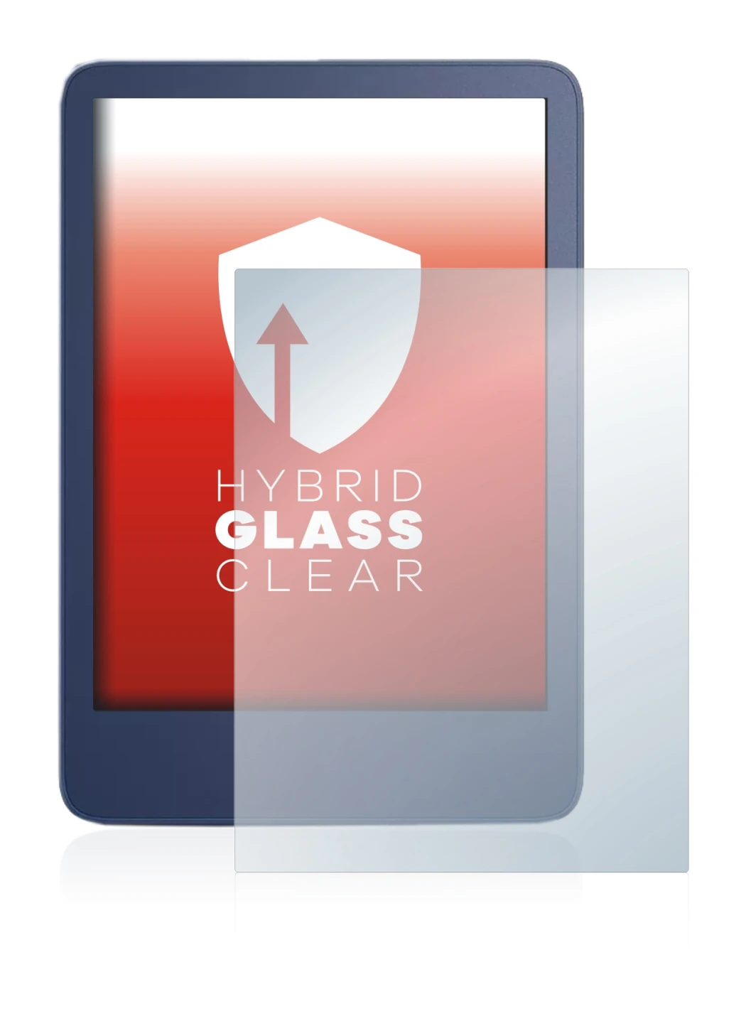 Abbildung des Geräts Amazon Kindle Reader 2022 mit einer Vielzahl des Displayschutzes.