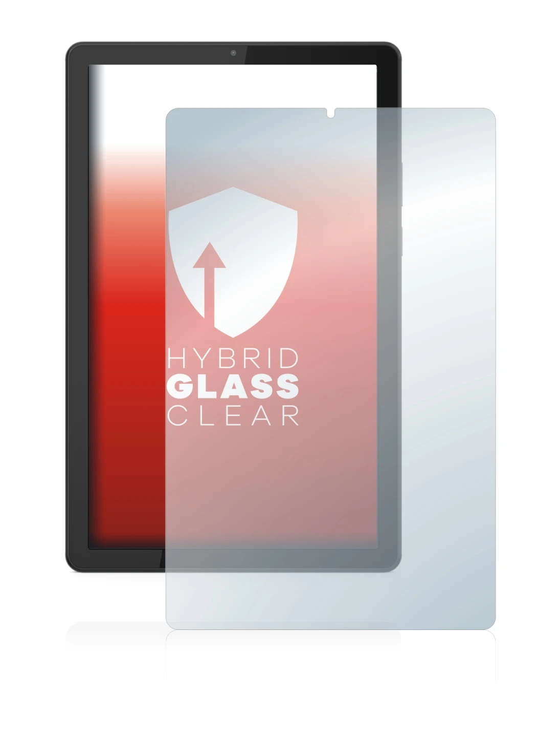 Abbildung des Geräts Lenovo Tab M9 mit einer Vielzahl des Displayschutzes.