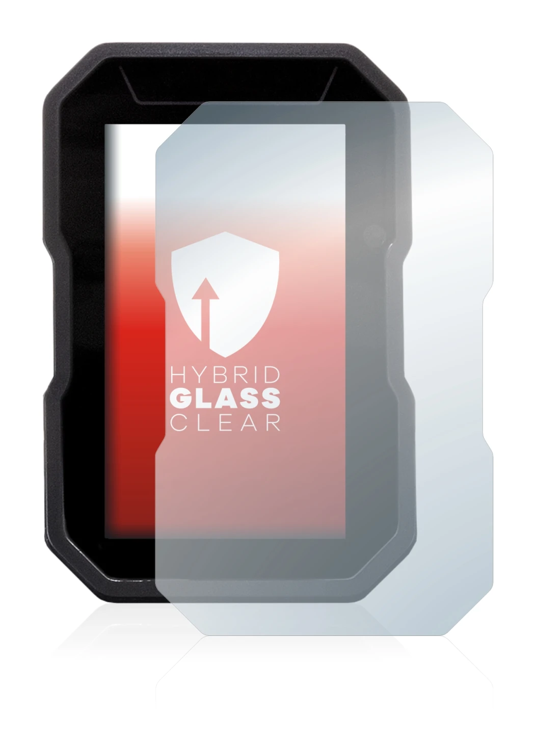 Abbildung des Geräts Ducati DesertX 2022 mit einer Vielzahl des Displayschutzes.