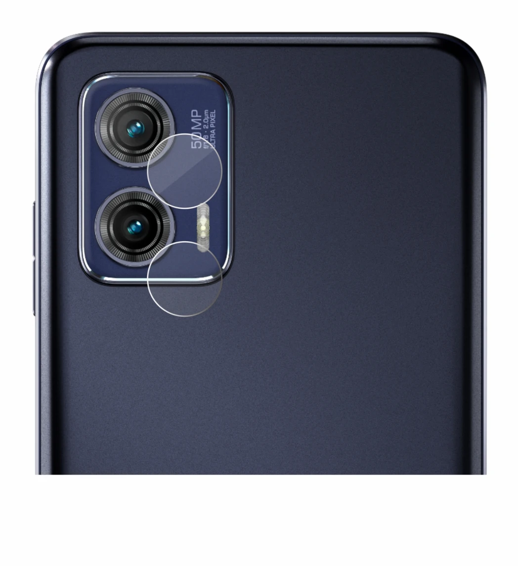 Abbildung des Geräts Motorola Moto G73 5G (NUR Kameraschutz) mit einer Vielzahl des Displayschutzes.
