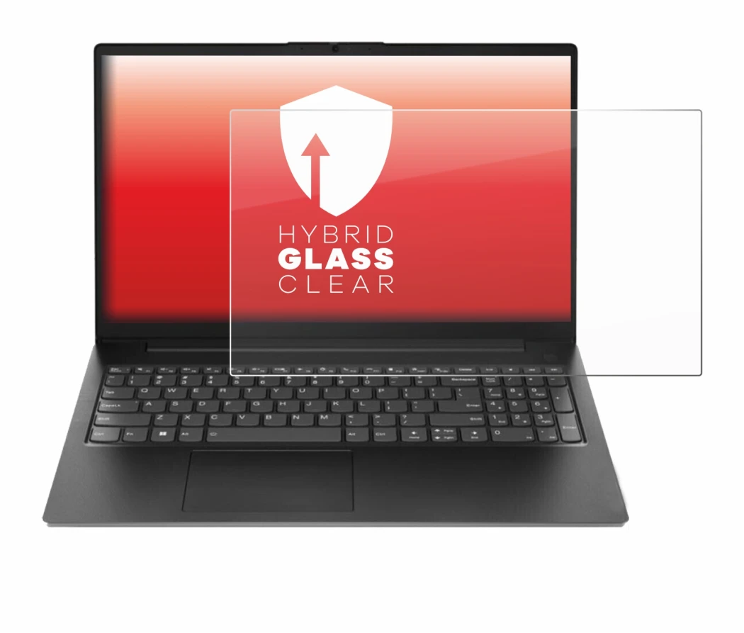 Abbildung des Geräts Lenovo V15 Gen 4 AMN mit einer Vielzahl des Displayschutzes.