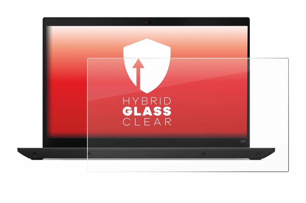 Abbildung des Geräts Lenovo ThinkPad L14 Gen 4 mit einer Vielzahl des Displayschutzes.