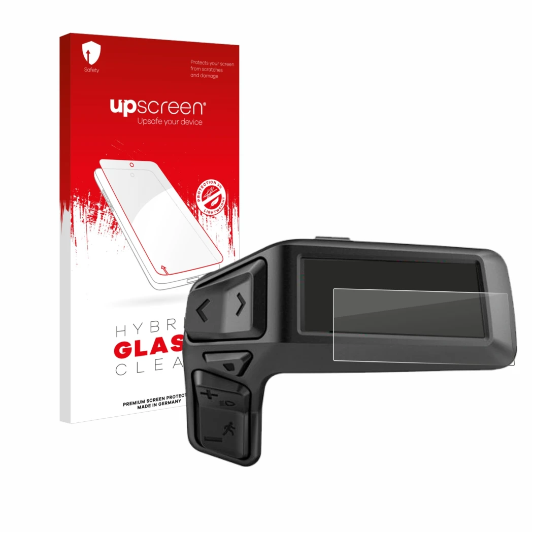 Vorderseite einer Produktverpackung mit dem Markenlogo upscreen. Daneben ist das Gerät Bosch Purion 200 mit dem zugehörigen Di