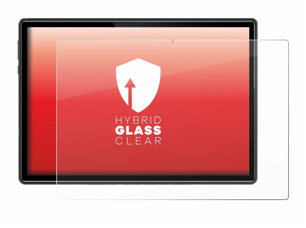 Abbildung des Geräts Doogee U10 mit einer Vielzahl des Displayschutzes.