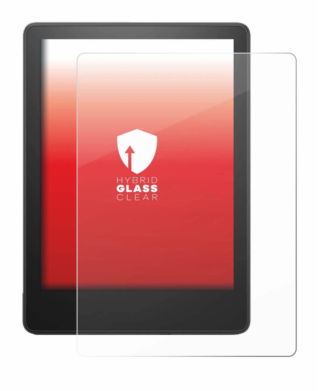 Abbildung des Geräts Amazon Kindle Paperwhite 2023 (11. Gen.) mit einer Vielzahl des Displayschutzes.