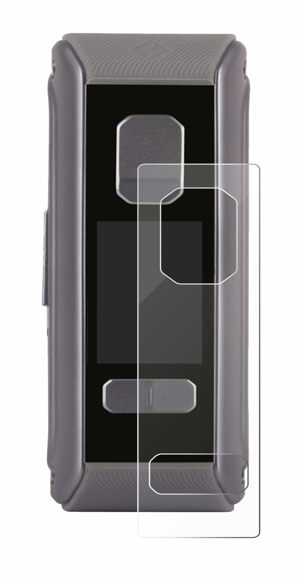 Abbildung des Geräts GeekVape Aegis Max2 / Max100 mit einer Vielzahl des Displayschutzes.