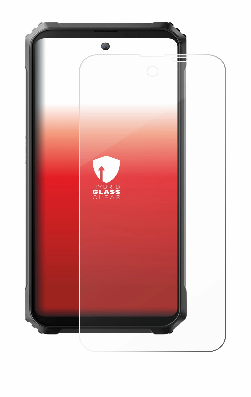 Abbildung des Geräts Blackview BL8000 5G mit einer Vielzahl des Displayschutzes.