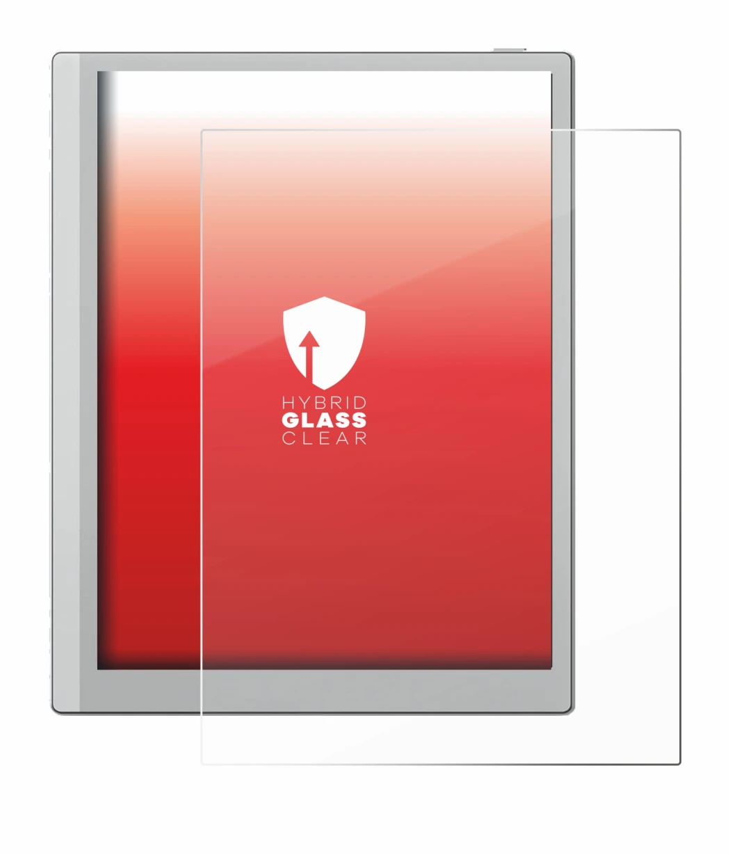 Abbildung des Geräts Boox Go 10.3 mit einer Vielzahl des Displayschutzes.