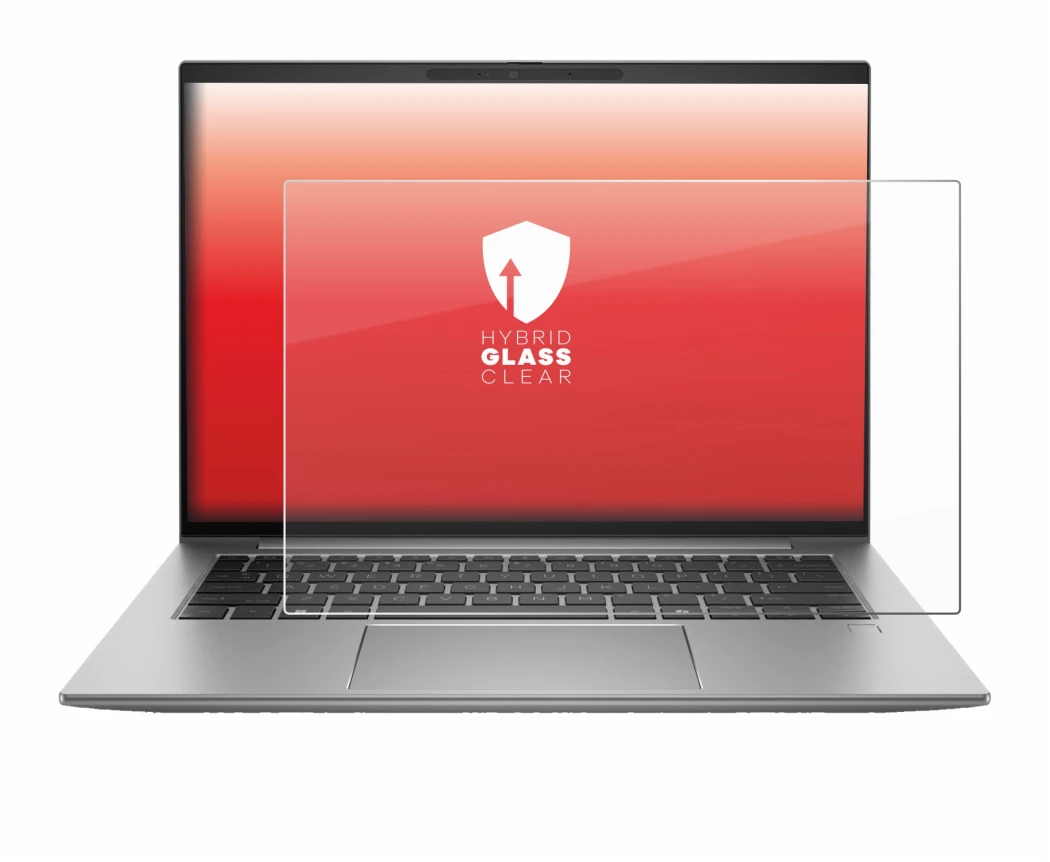 Abbildung des Geräts HP Zbook Firefly 14 G11 mit einer Vielzahl des Displayschutzes.