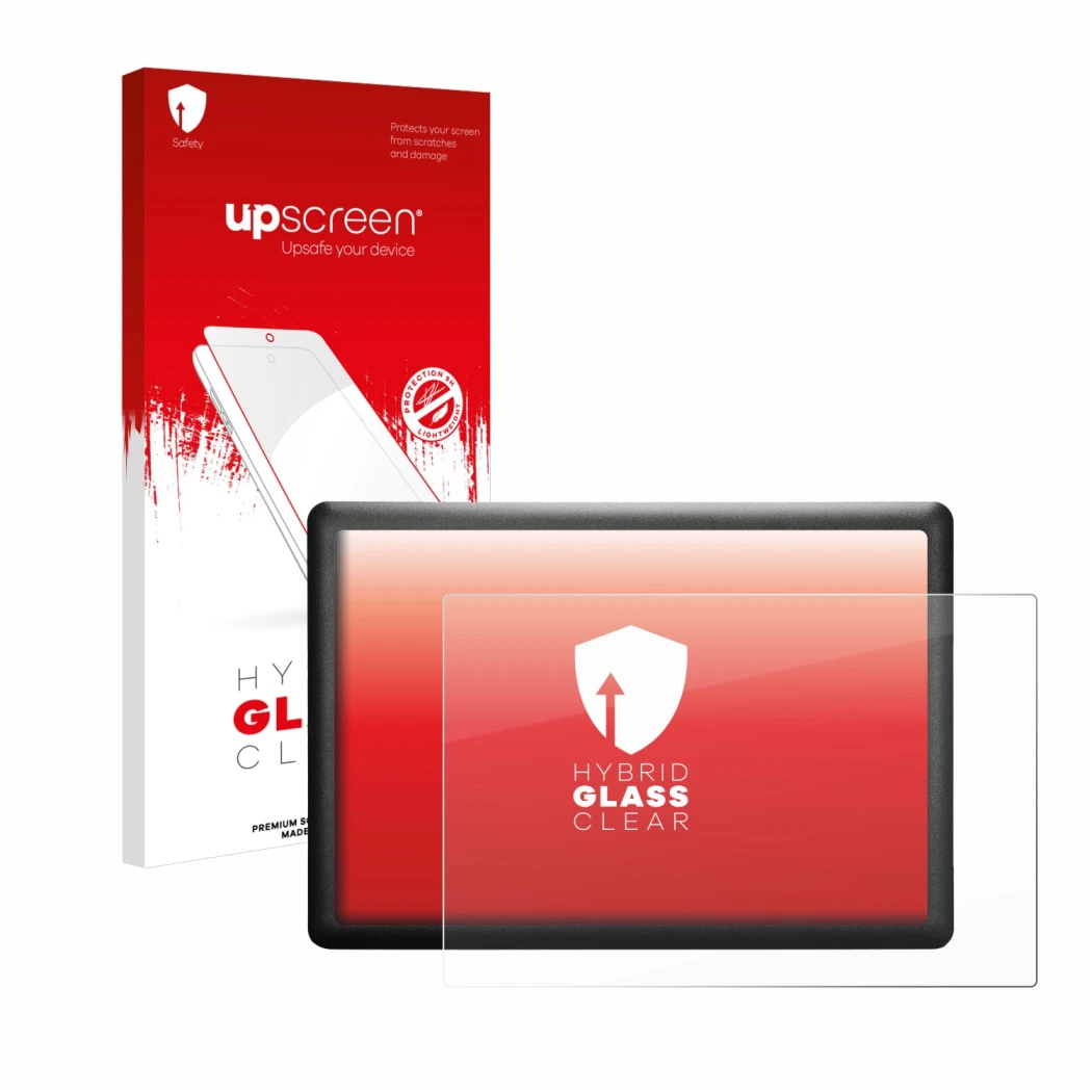 Vorderseite einer Produktverpackung mit dem Markenlogo upscreen. Daneben ist das Gerät Wacom One S CTL-472-S mit dem zugehörig