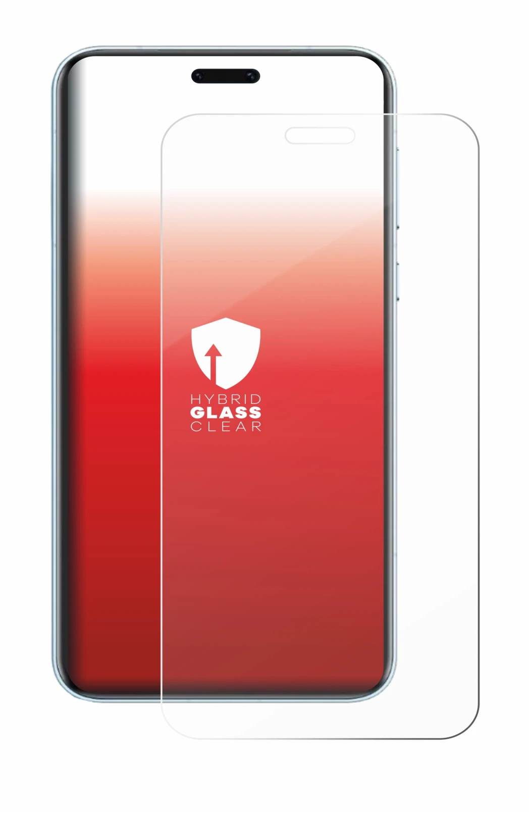 Abbildung des Geräts Honor Magic 7 RSR Porsche Design mit einer Vielzahl des Displayschutzes.