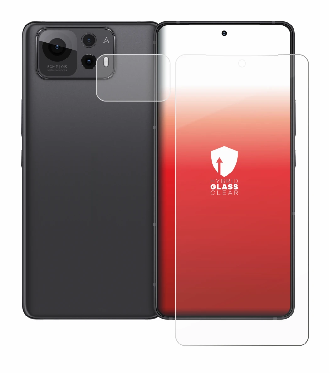 Abbildung des Geräts ASUS ZenFone 12 Ultra (Display+Kamera) mit einer Vielzahl des Displayschutzes.