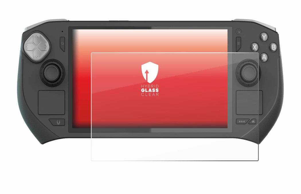 Abbildung des Geräts Zotac Gaming Zone mit einer Vielzahl des Displayschutzes.