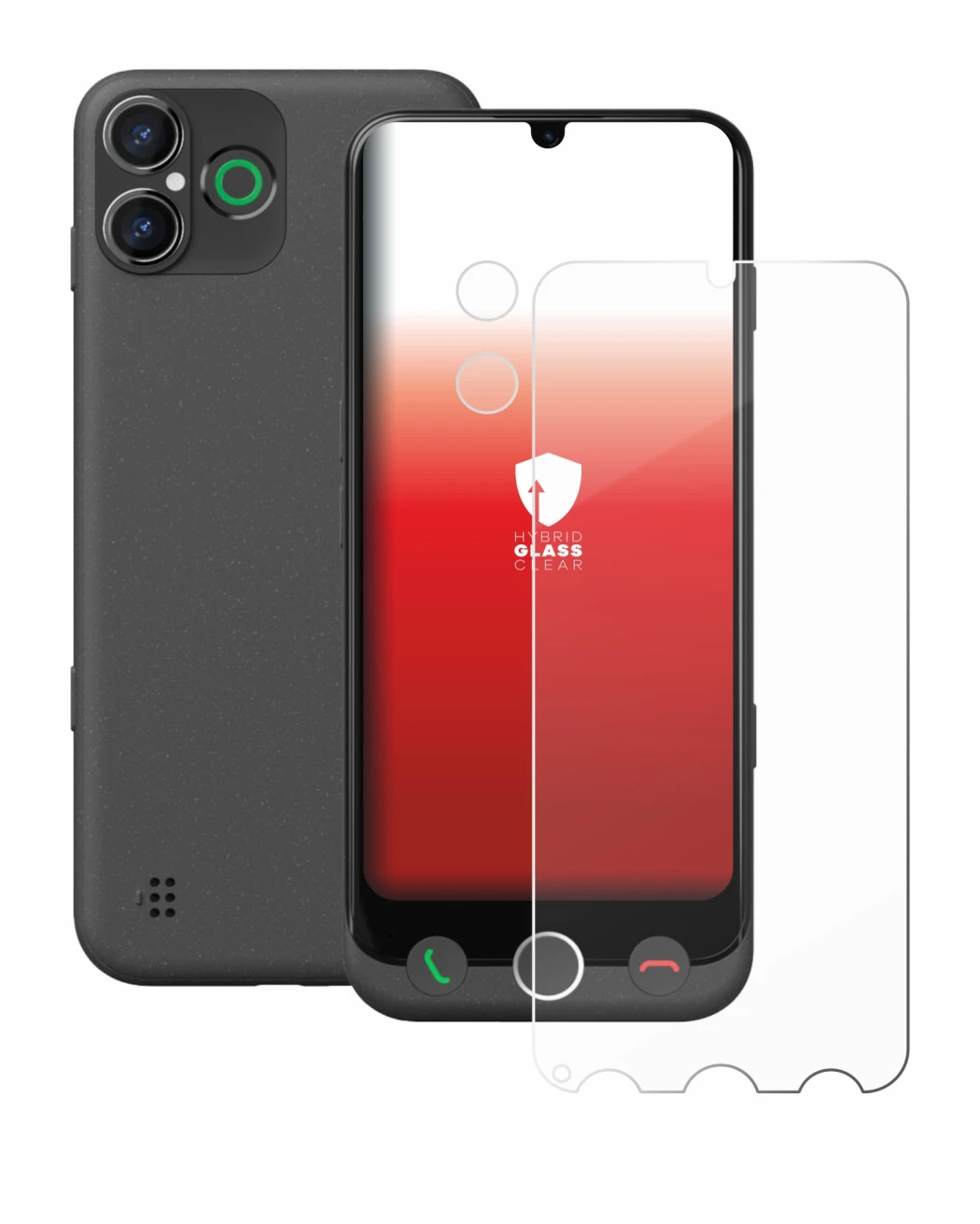 Abbildung des Geräts Doro Aurora A30 (Display+Kamera) mit einer Vielzahl des Displayschutzes.