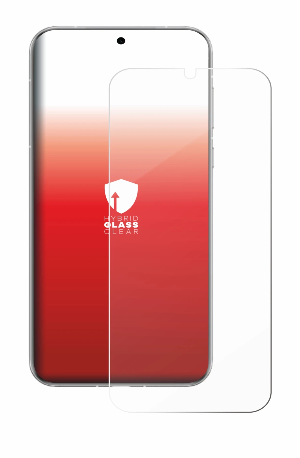 Abbildung des Geräts Huawei Pura 80 Pro mit einer Vielzahl des Displayschutzes.