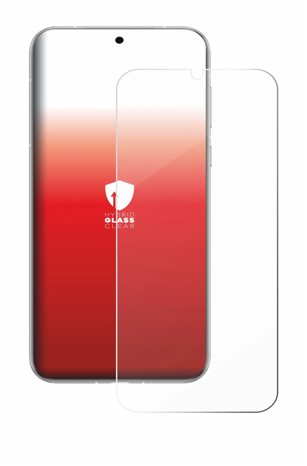 Abbildung des Geräts Huawei Pura 80 Ultra mit einer Vielzahl des Displayschutzes.