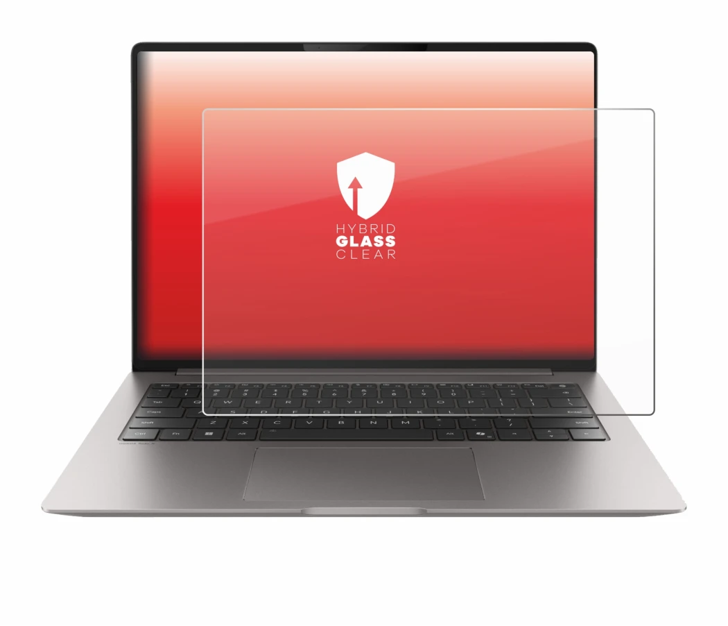 Abbildung des Geräts Honor MagicBook Pro 14 mit einer Vielzahl des Displayschutzes.