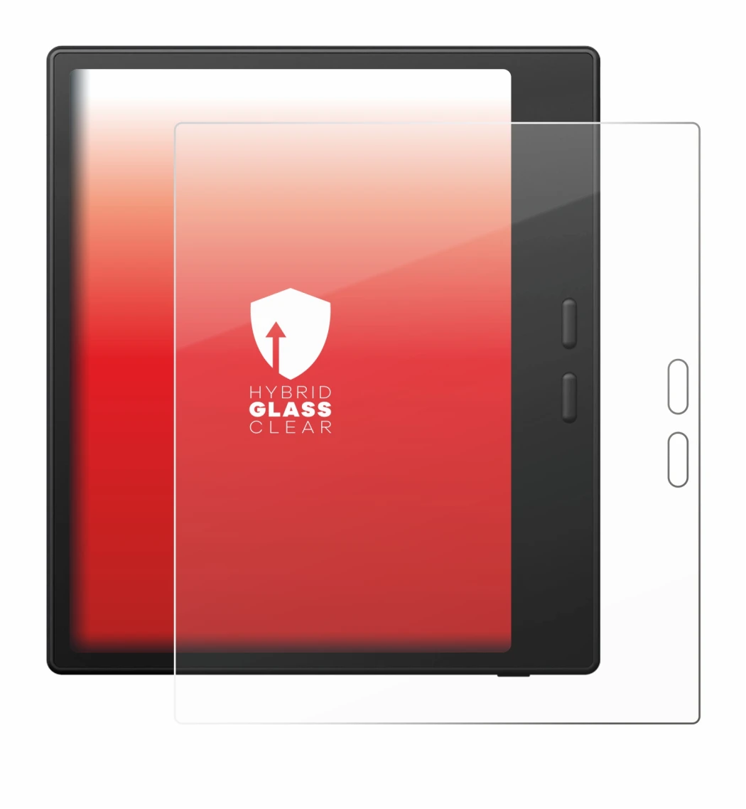 Abbildung des Geräts Boox Go Color 7 Gen II mit einer Vielzahl des Displayschutzes.