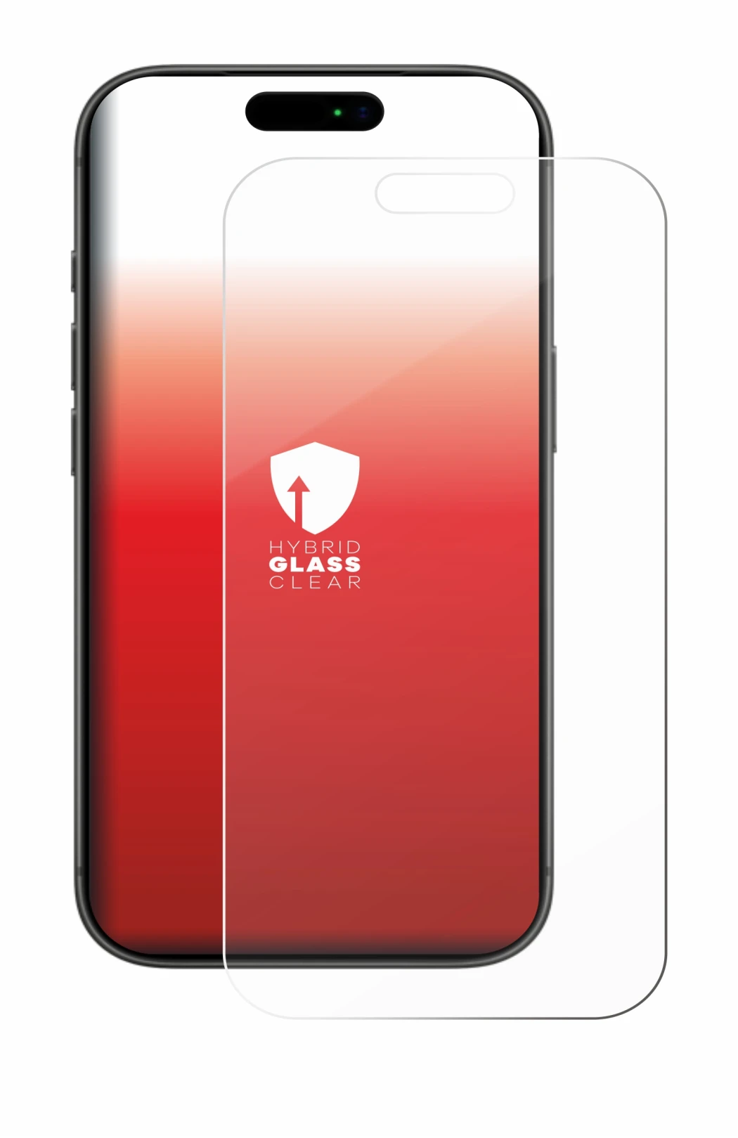 Abbildung des Geräts Apple iPhone 17 Pro mit einer Vielzahl des Displayschutzes.