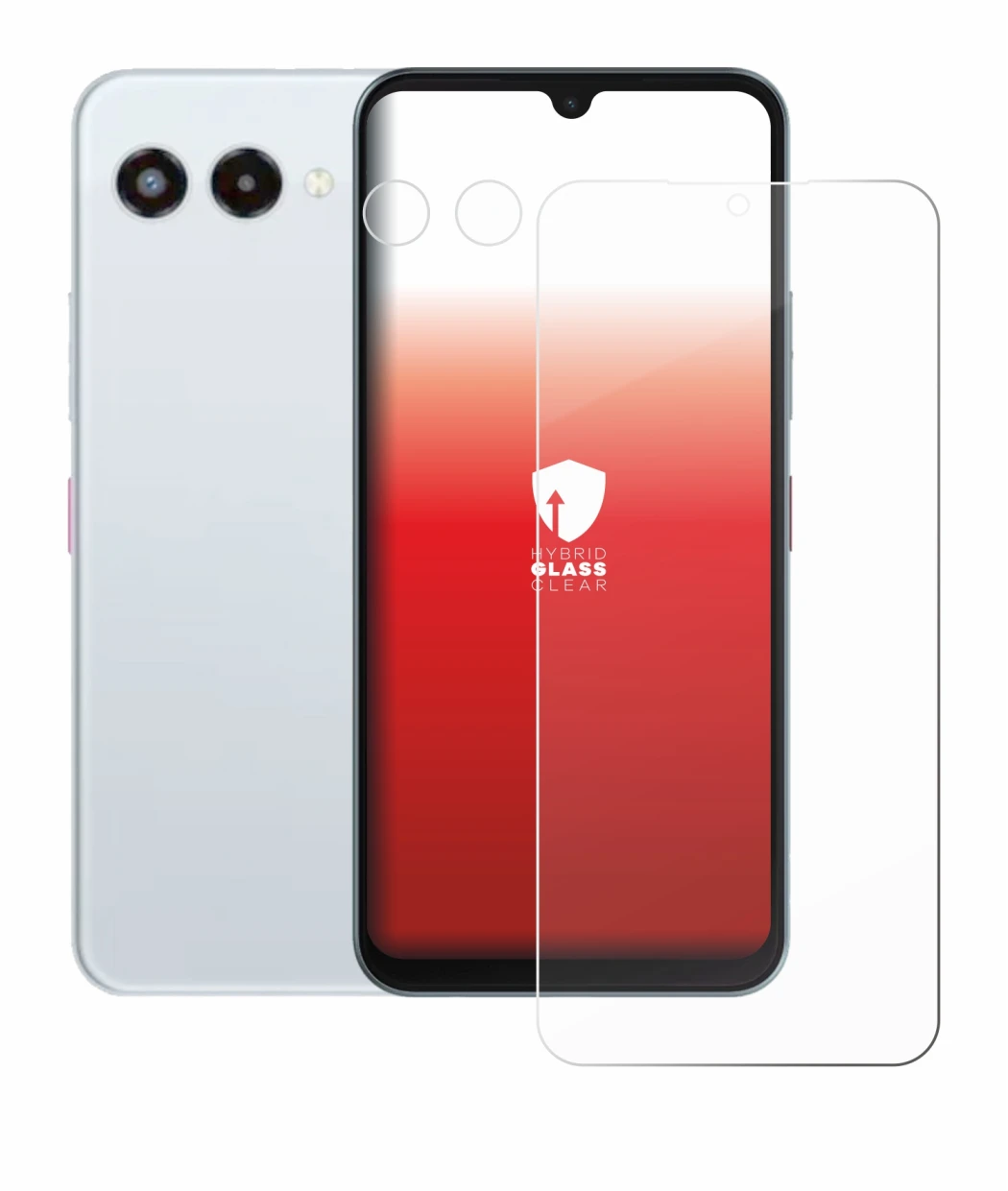 Abbildung des Geräts Telekom T Phone 3 (Display+Kamera) mit einer Vielzahl des Displayschutzes.