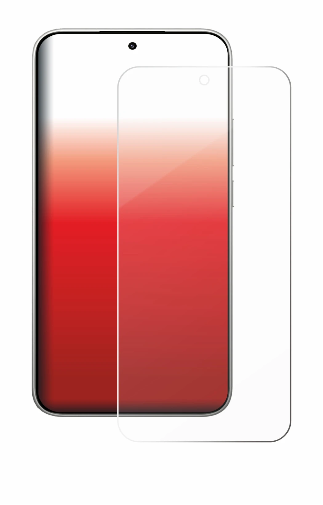 Abbildung des Geräts Xiaomi 15T mit einer Vielzahl des Displayschutzes.