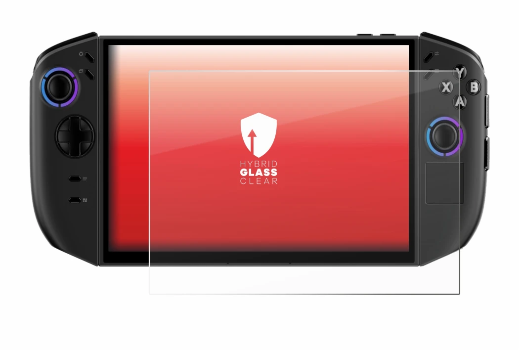 Abbildung des Geräts Lenovo Legion Go Gen 2 mit einer Vielzahl des Displayschutzes.