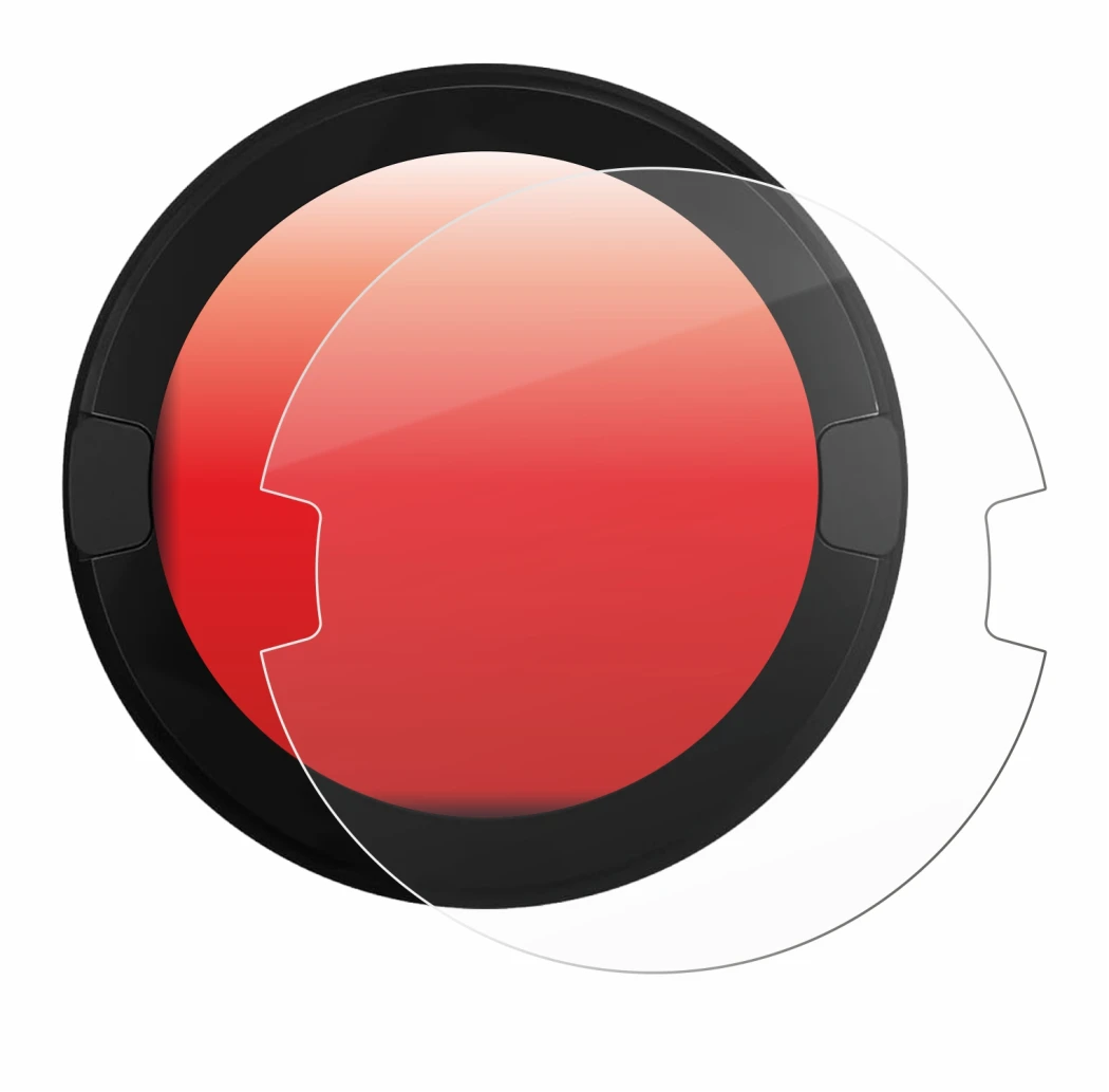 Abbildung des Geräts OOONO P-DISC NO2 mit einer Vielzahl des Displayschutzes.