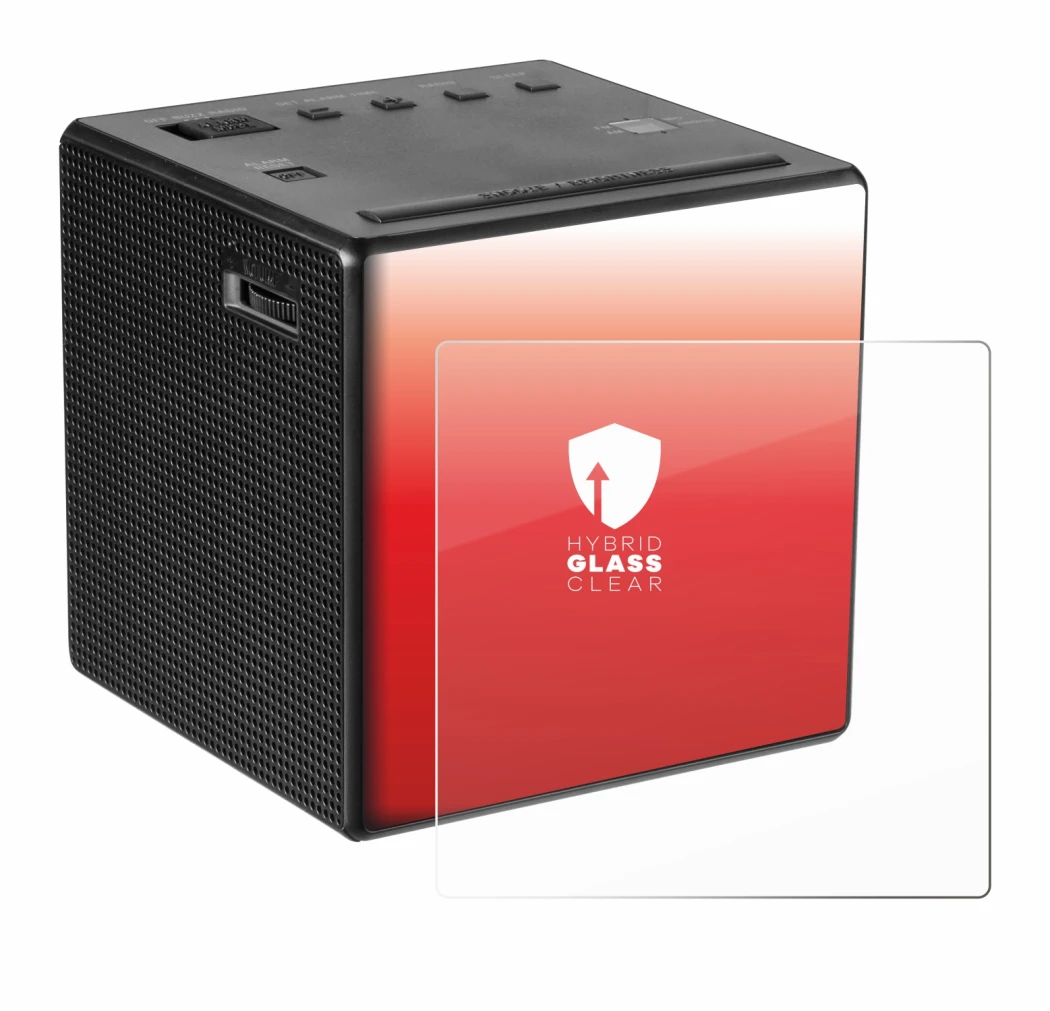 Abbildung des Geräts Sony ICF-C1 mit einer Vielzahl des Displayschutzes.