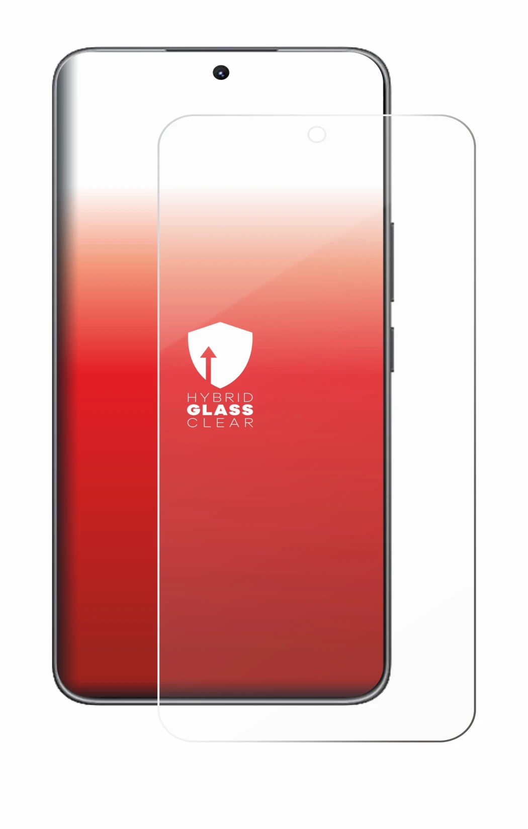 Abbildung des Geräts Honor X60 GT mit einer Vielzahl des Displayschutzes.