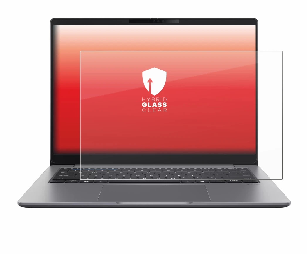 Abbildung des Geräts ASUS ExpertBook P5 G2 mit einer Vielzahl des Displayschutzes.