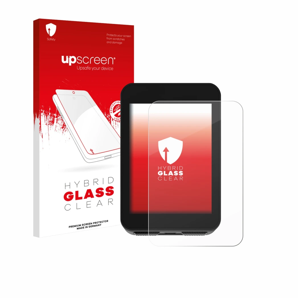 Vorderseite einer Produktverpackung mit dem Markenlogo upscreen. Daneben ist das Gerät Bikevee BKV310A 2.4