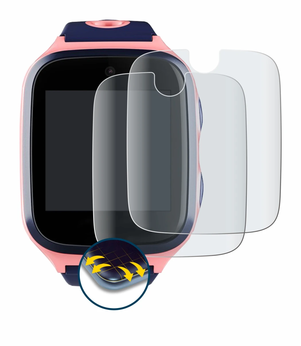 Abbildung des Geräts Xplora 4 mit einer Vielzahl des Displayschutzes.