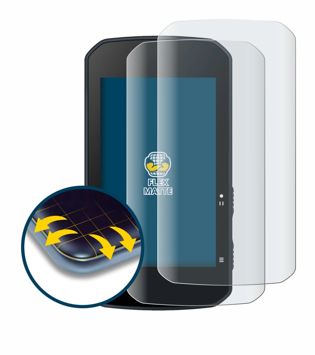 Abbildung des Geräts Bryton Rider 750 mit einer Vielzahl des Displayschutzes.