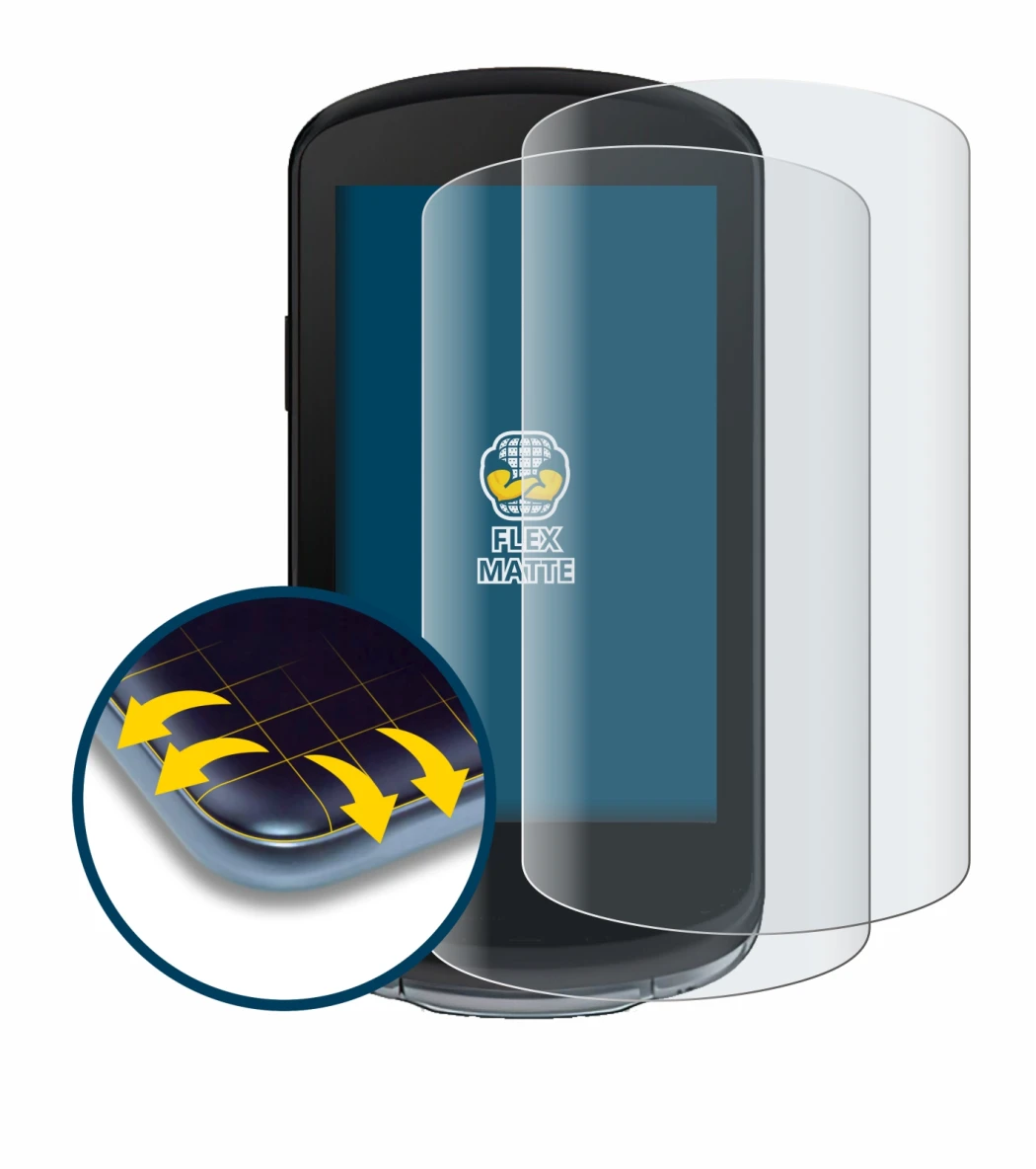 Abbildung des Geräts Garmin Edge 1040 mit einer Vielzahl des Displayschutzes.