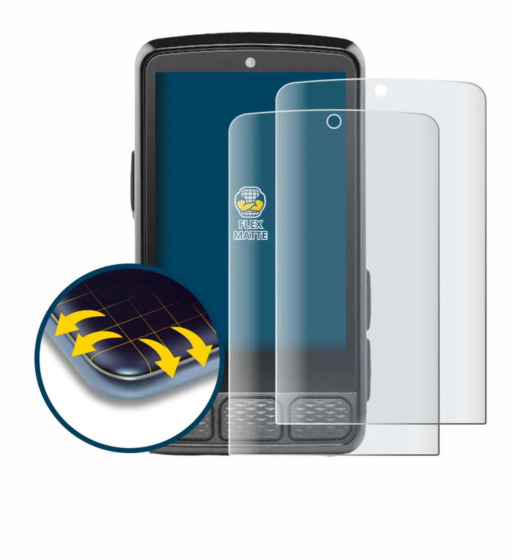 Abbildung des Geräts Wahoo Elemnt Roam V3 mit einer Vielzahl des Displayschutzes.