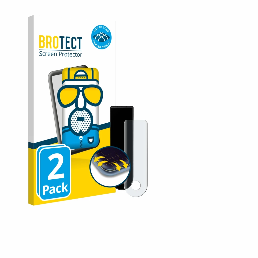 Vorderseite einer Produktverpackung mit dem Markenlogo BROTECT. Daneben ist das Gerät Xiaomi Electric Scooter 5 Max mit dem zu