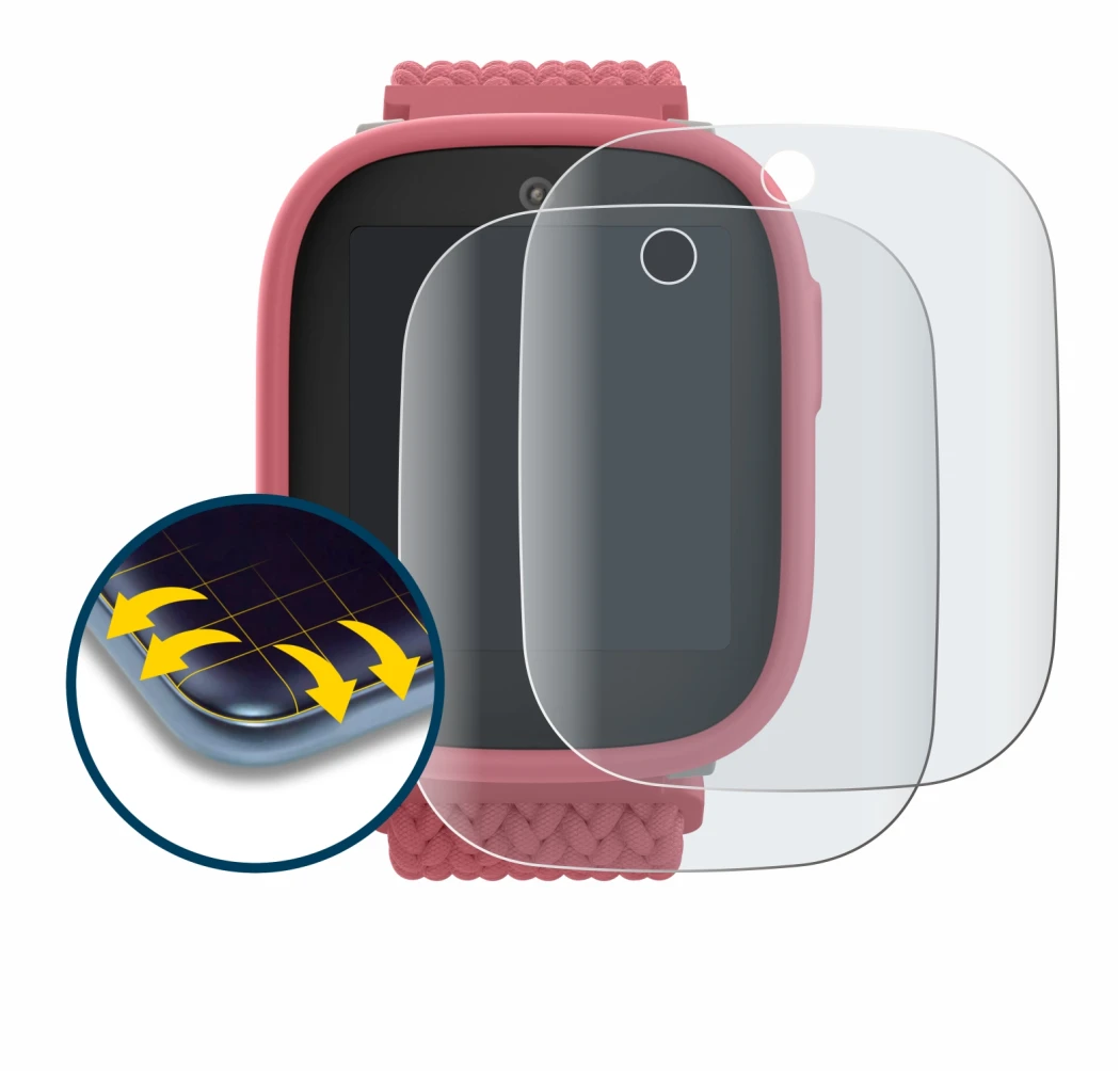 Abbildung des Geräts Xplora X6 Play 2025 (2. Generation) mit einer Vielzahl des Displayschutzes.