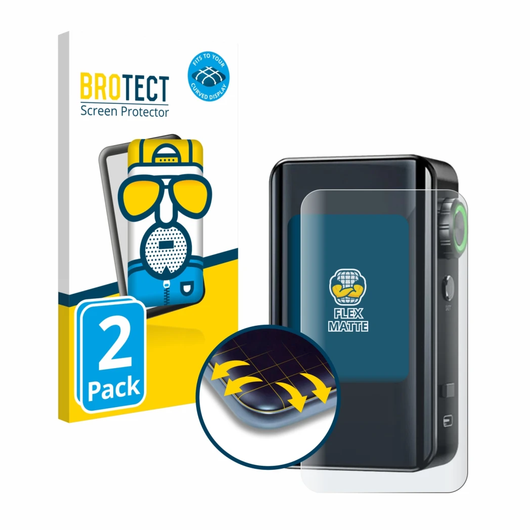 Vorderseite einer Produktverpackung mit dem Markenlogo BROTECT. Daneben ist das Gerät Lost Vape Centaurus Bt200 mit dem zugehö