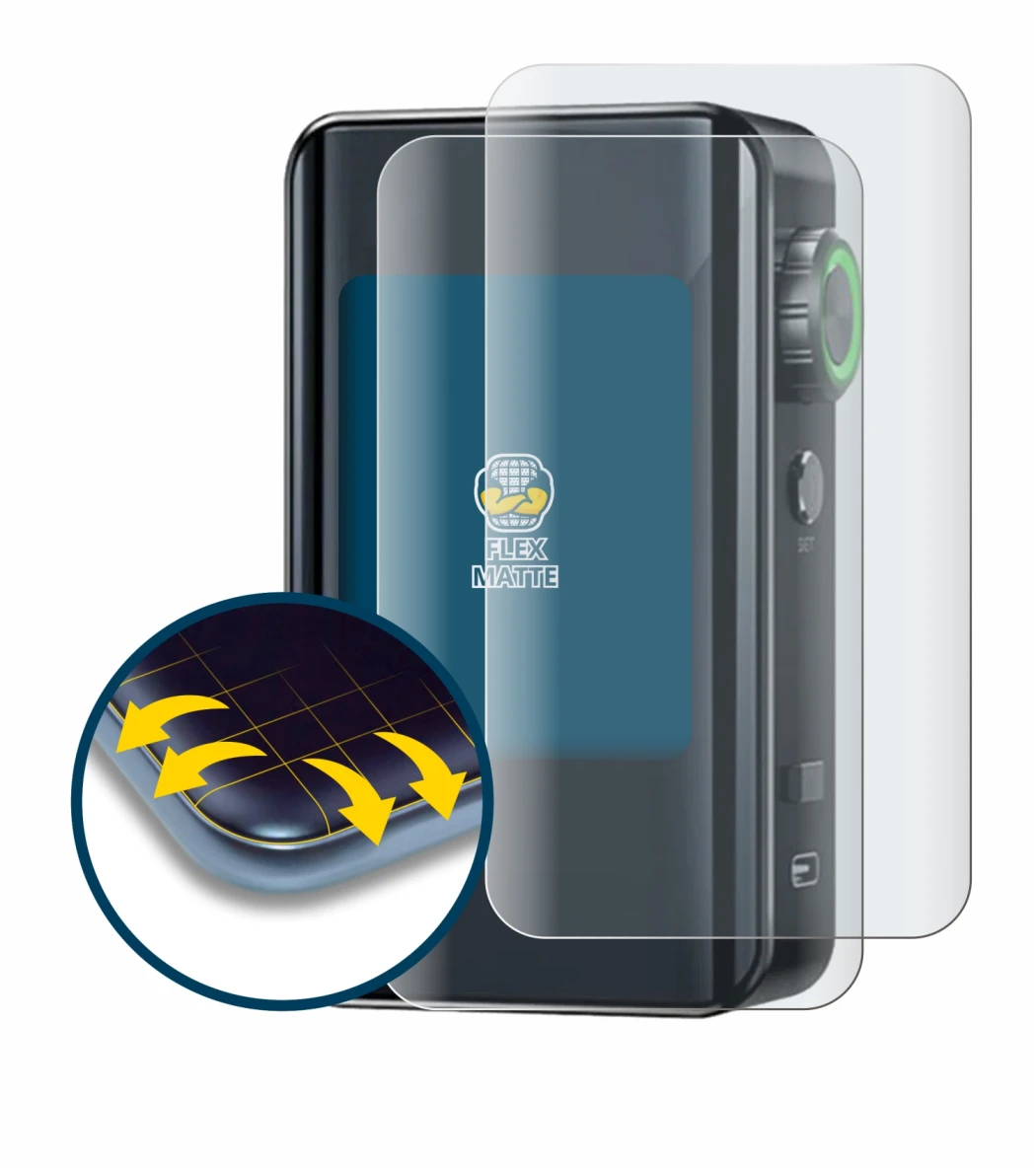 Abbildung des Geräts Lost Vape Centaurus Bt200 mit einer Vielzahl des Displayschutzes.