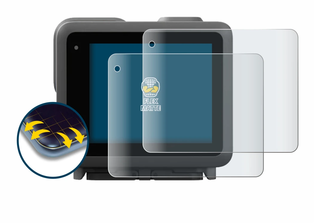 Abbildung des Geräts GoPro Lit Hero mit einer Vielzahl des Displayschutzes.