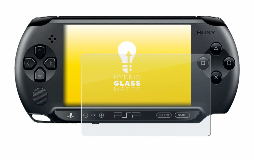 Abbildung des Geräts Sony PSP 1004 mit einer Vielzahl des Displayschutzes.