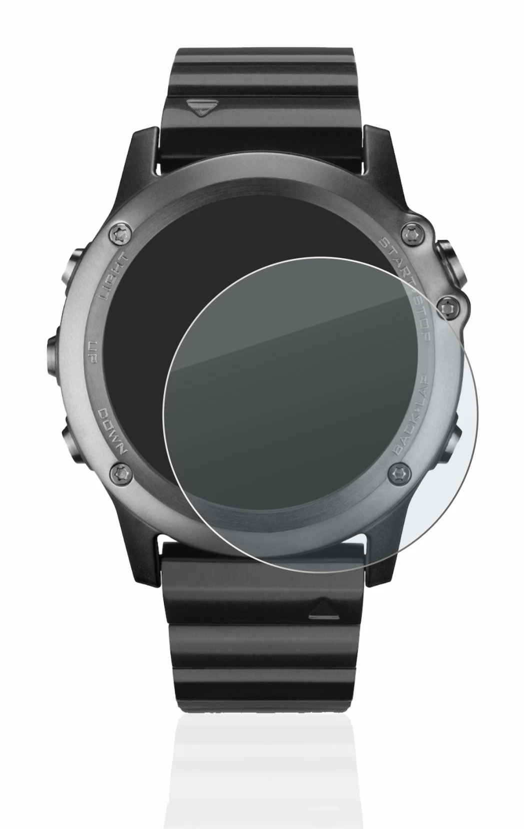 Abbildung des Geräts Garmin Fenix 3 mit einer Vielzahl des Displayschutzes.