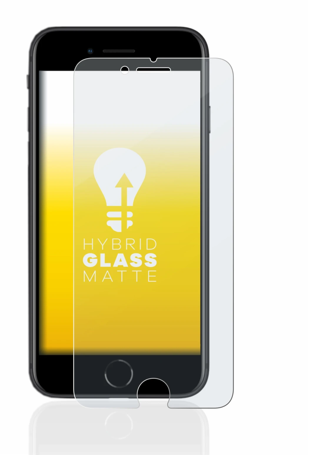 Abbildung des Geräts Apple iPhone SE 2 2020 mit einer Vielzahl des Displayschutzes.