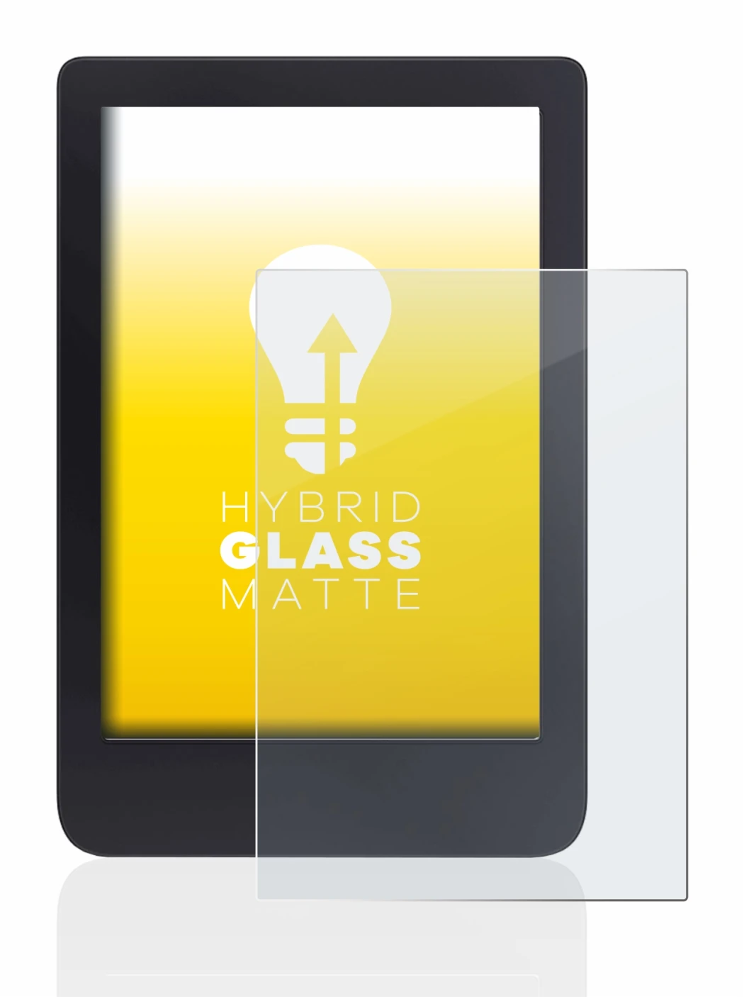 Abbildung des Geräts Tolino Shine 3 mit einer Vielzahl des Displayschutzes.