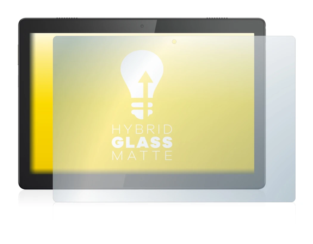 Abbildung des Geräts Lenovo Tab M10 TB-X605F mit einer Vielzahl des Displayschutzes.
